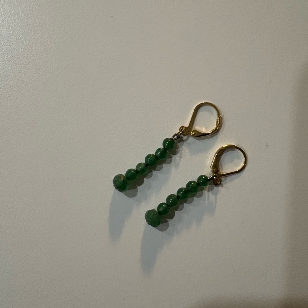 Green Aventurine Beaded Necklace and Earring Set - Picture 4 of 9